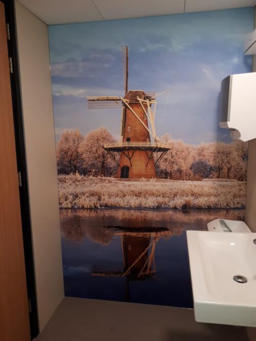 Impressie toilet groep renovatie  molen display 